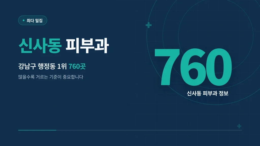 신사동 피부과 최다 밀집 썸네일